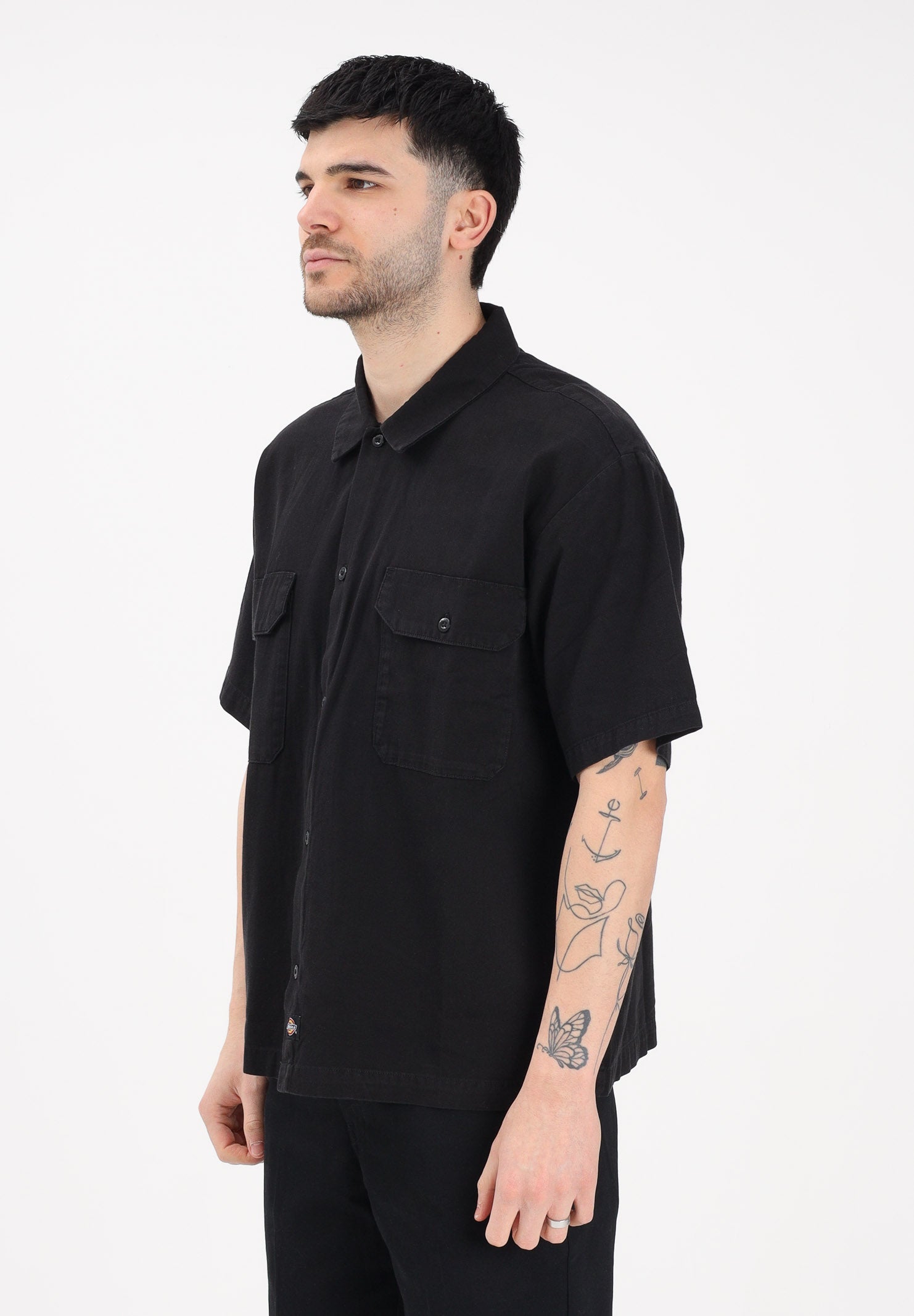 DICKIES Camicia a manica corta Unionville nera da uomo DK0A88N9BLK1 . DIckies 