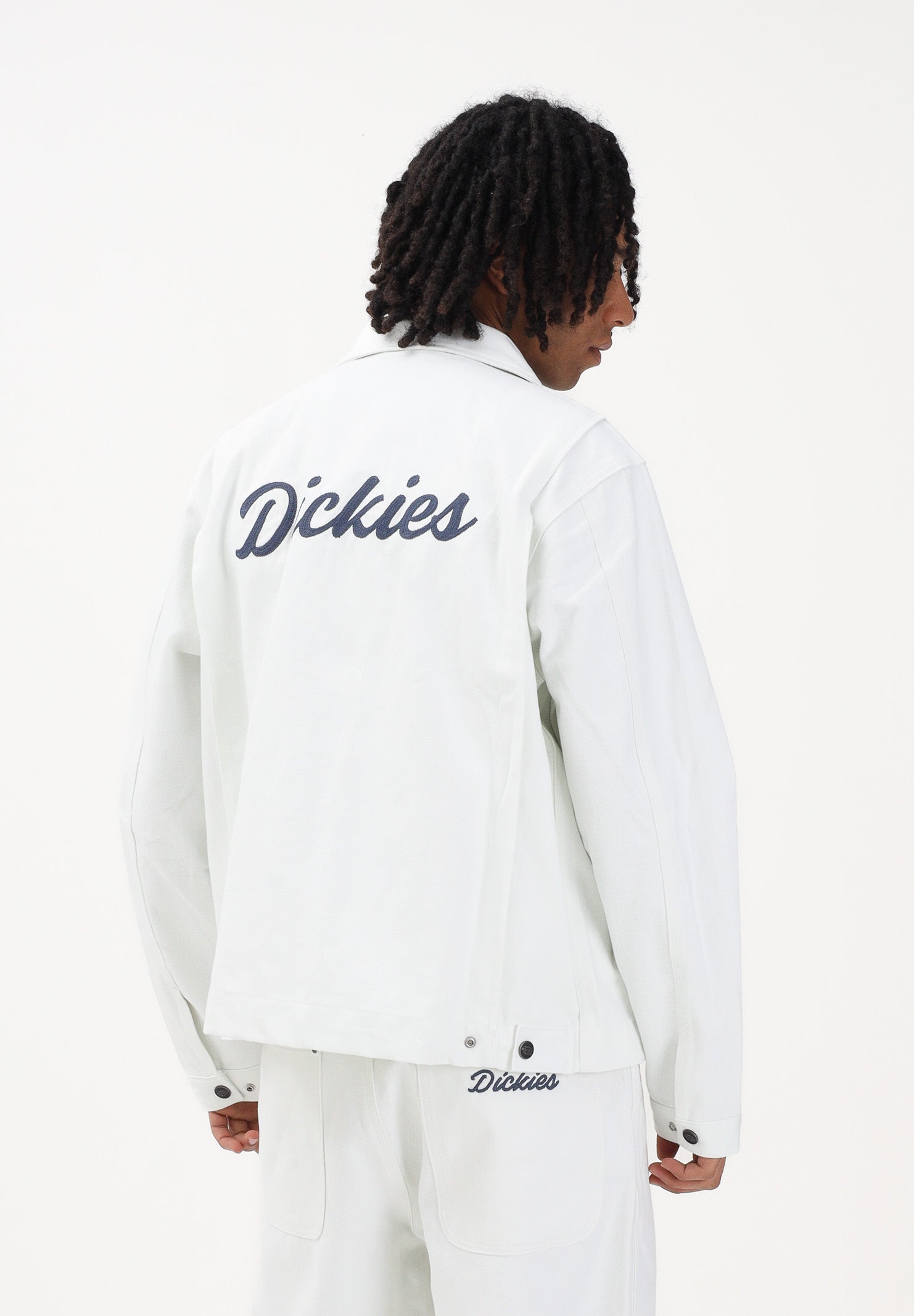 DICKIES Giubbotto Wellsville in denim bianco da uomo DK0A88PF0WH1 . DIckies 
