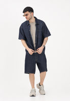 DICKIES Camicia a manica corta in denim blu da uomo DK0A88PHRIN1 . DIckies 