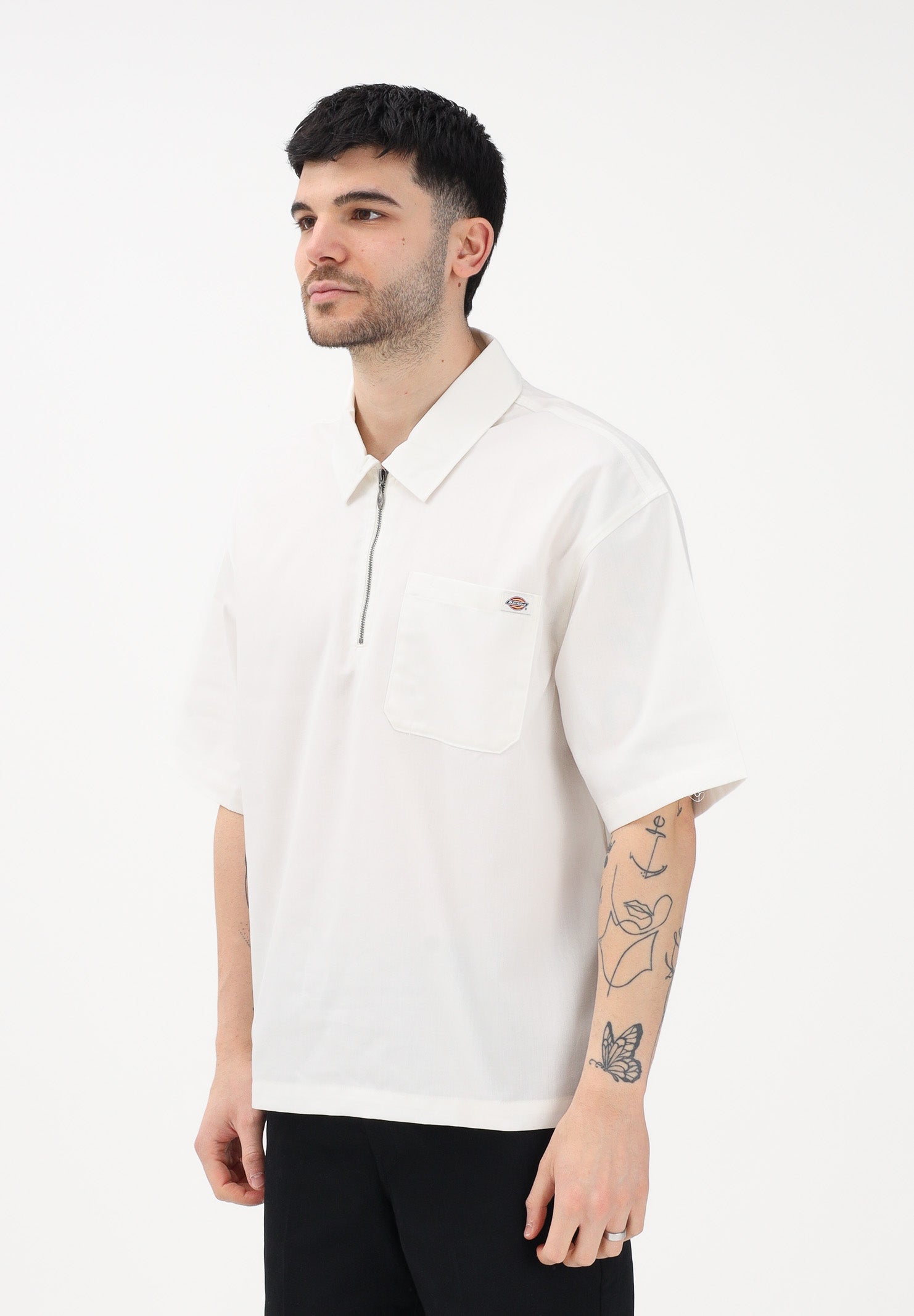 DICKIES Camicia a manica corta Cadiz bianca da uomo DK0A88PIC481 . DIckies 