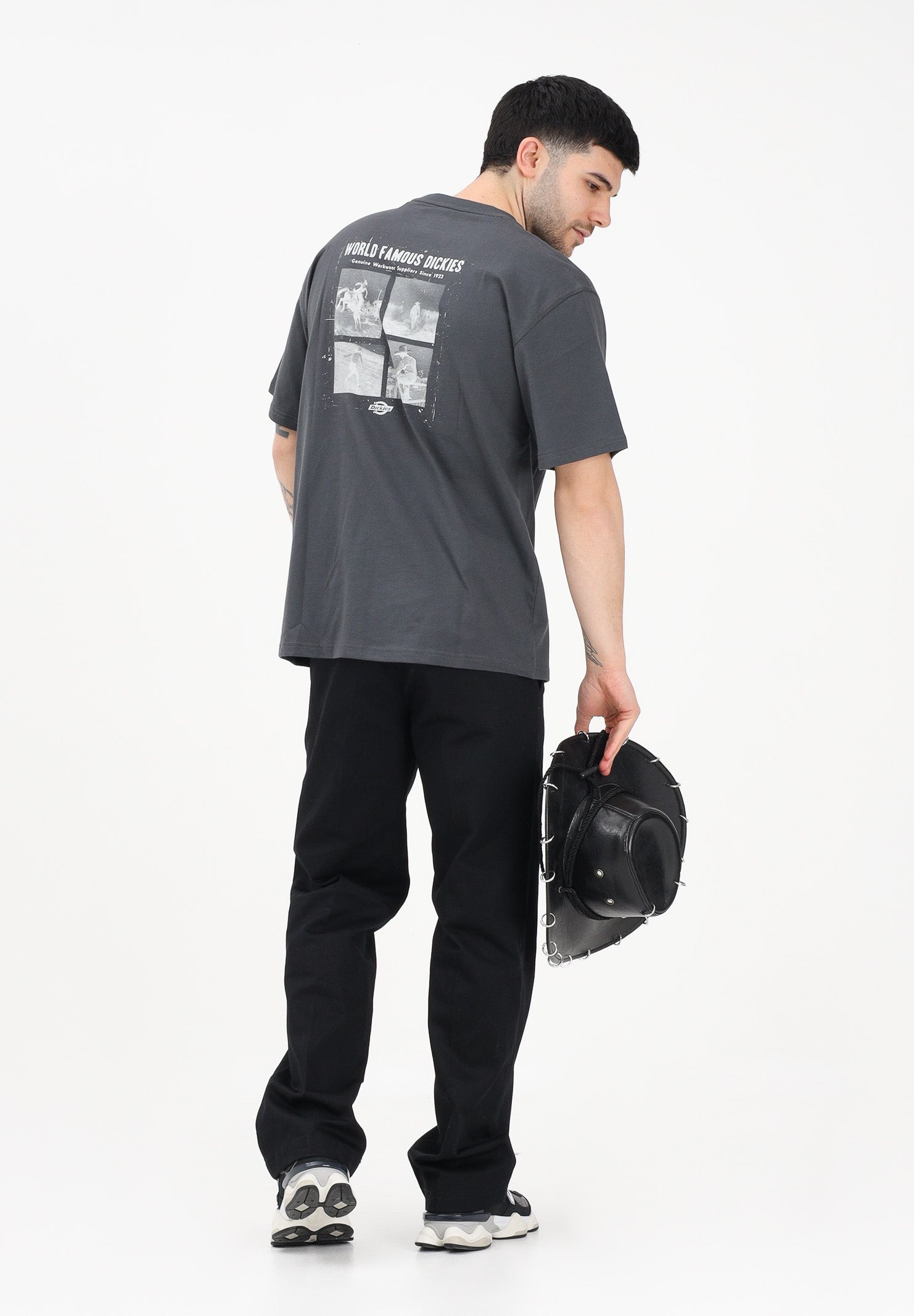 DICKIES T-shirt a manica corta Wolfhurst grigia da uomo DK0A88QOCH01 . DIckies 
