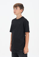 DIESEL T-shirt a manica corta nera per donna, ragazzi e bambini con logo Oval D J022760HGAM K900 DIESEL 