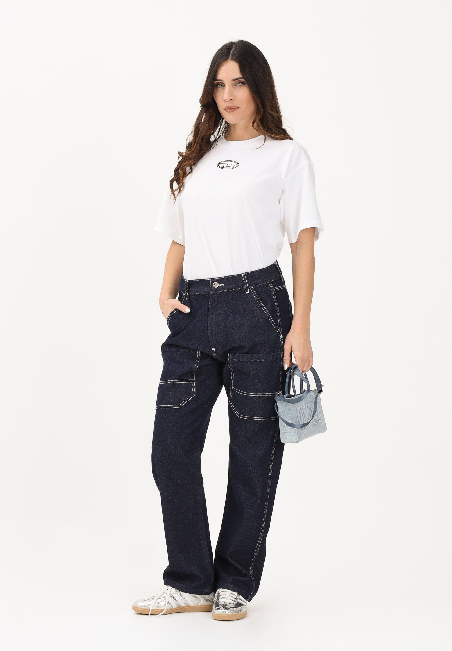 DIESEL Jeans D-Berr in denim scuro per donna, ragazzi e bambini J02330KXBRN K01 DIESEL 