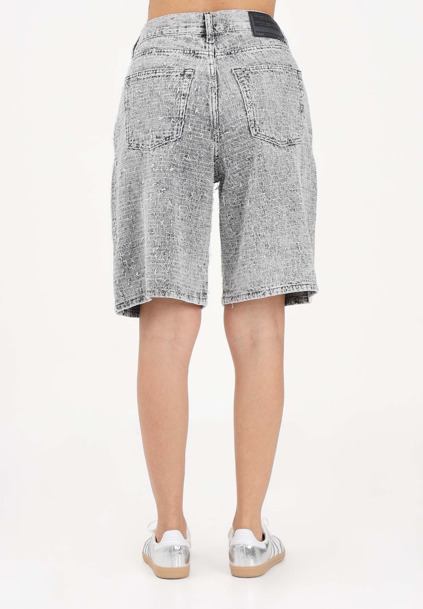 DIESEL Bermuda in denim grigio per donna, ragazzi e bambini J02345KXBR5 K02 DIESEL 