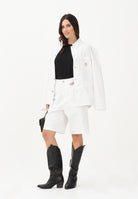 DIESEL Shorts in denim bianco per donna, ragazzi e bambini con logo J02535KXBRZ K141 DIESEL 