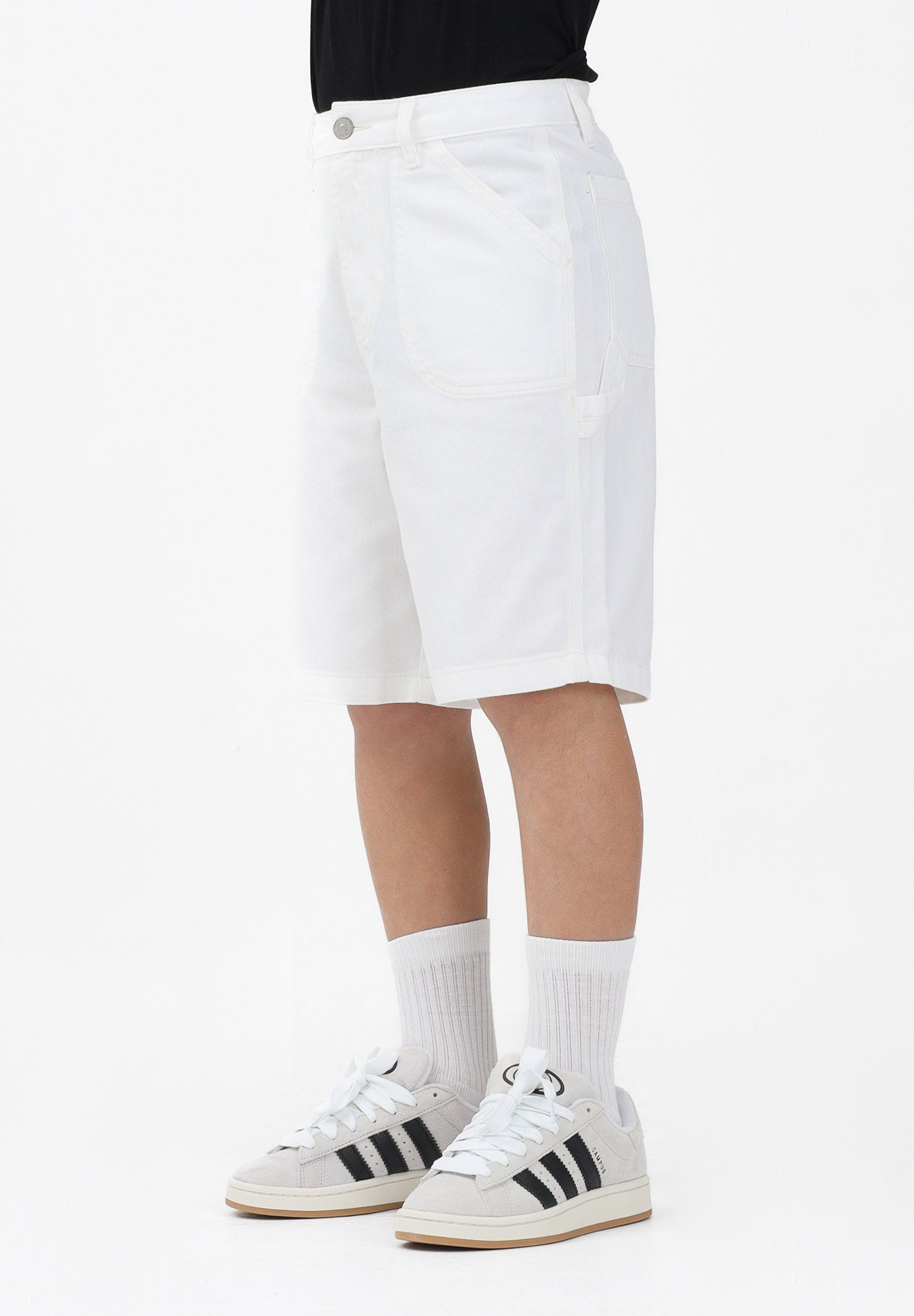 DIESEL Shorts in denim bianco per donna, ragazzi e bambini con logo J02535KXBRZ K141 DIESEL 