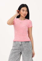 DIESEL T-shirt a manica corta rosa per donna, ragazze e bambine con logo J02579KYA0E K333 DIESEL 