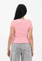 DIESEL T-shirt a manica corta rosa per donna, ragazze e bambine con logo J02579KYA0E K333 DIESEL 