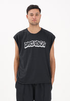 DISCLAIMER T-shirt smanicata grigia da uomo con logo 26EDS55429 NE DISCLAIMER 