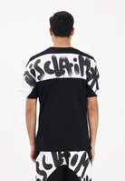 DISCLAIMER T-shirt a manica corta nera da uomo con stampa logo sul retro 26EDS55432 NEBI DISCLAIMER 