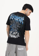 DISCLAIMER T-shirt a manica corta nera da uomo con stampa grafica posteriore 26EDS55445 NE DISCLAIMER 