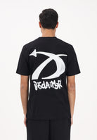 DISCLAIMER T-shirt a manica corta nera da uomo con stampa sul retro 26EDS55450 NE DISCLAIMER 