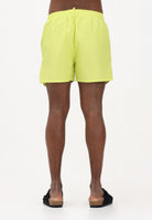 DSQUARED2 Shorts mare giallo da uomo con stampa logo D7B626750 700 DSQUARED2 