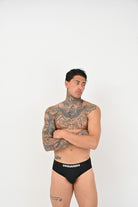 DSQUARED2 Slip nero da uomo con micro-logo D9H136050S 001 DSQUARED2 
