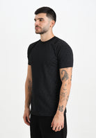 DSQUARED2 T-shirt a manica corta nera da uomo con logo all-over D9H136200T 010 DSQUARED2 