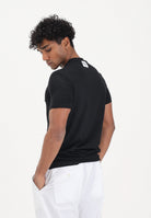 DSQUARED2 T-shirt a manica corta nera da uomo con patch logo D9M206240 001 DSQUARED2 