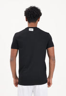 DSQUARED2 T-shirt a manica corta nera da uomo con patch logo D9M206240 001 DSQUARED2 