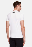DSQUARED2 T-shirt a manica corta bianca da uomo con patch logo D9M206240 100 DSQUARED2 