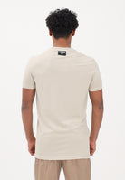 DSQUARED2 T-shirt a manica corta beige da uomo con patch logo D9M206240 266 DSQUARED2 