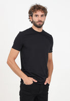 DSQUARED2 T-shirt a manica corta nera da uomo con manica logata D9M3S6210 001 DSQUARED2 