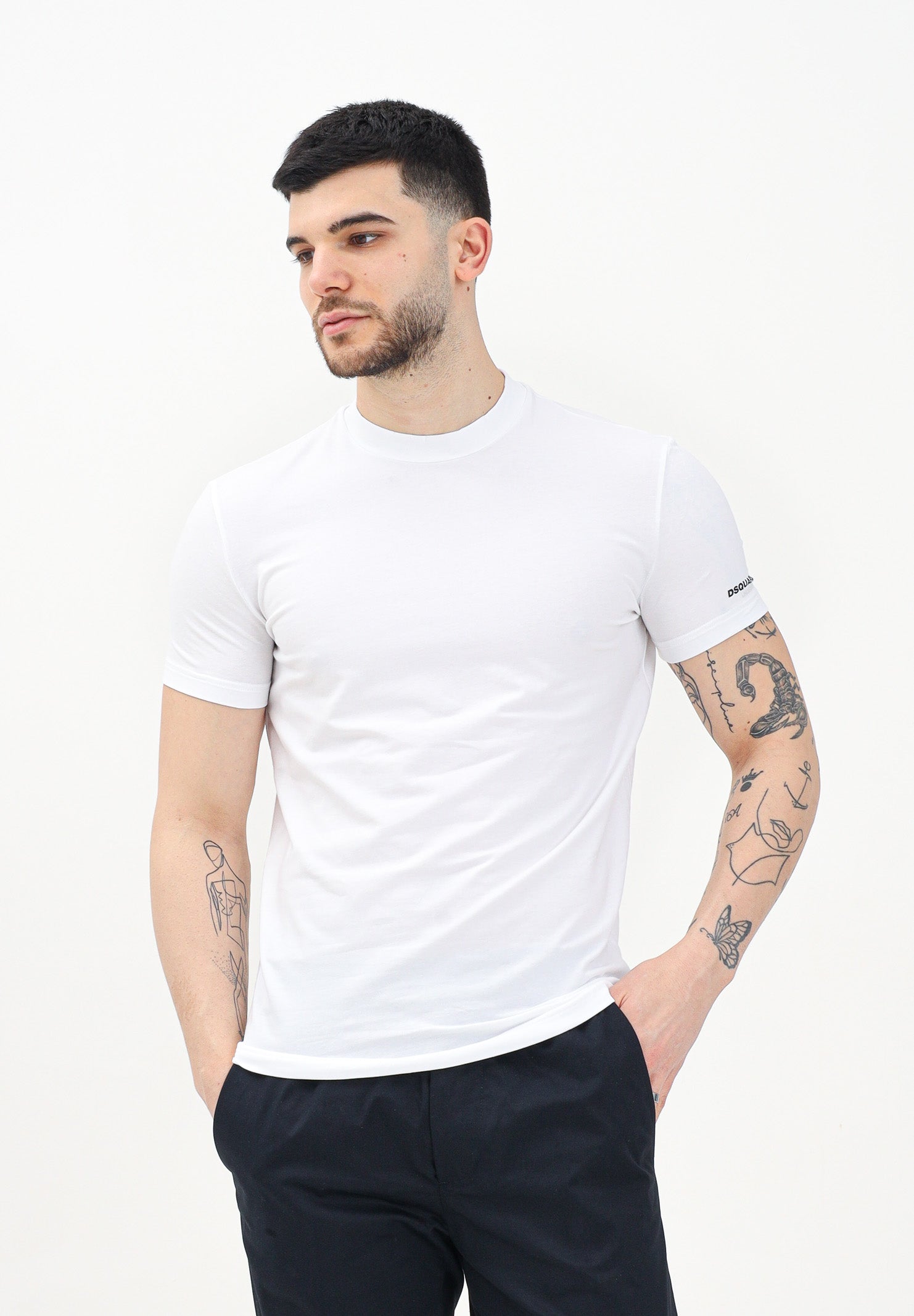 T-shirt manica corta regular fit primavera estate DCX250070 100 DSQUARED2 