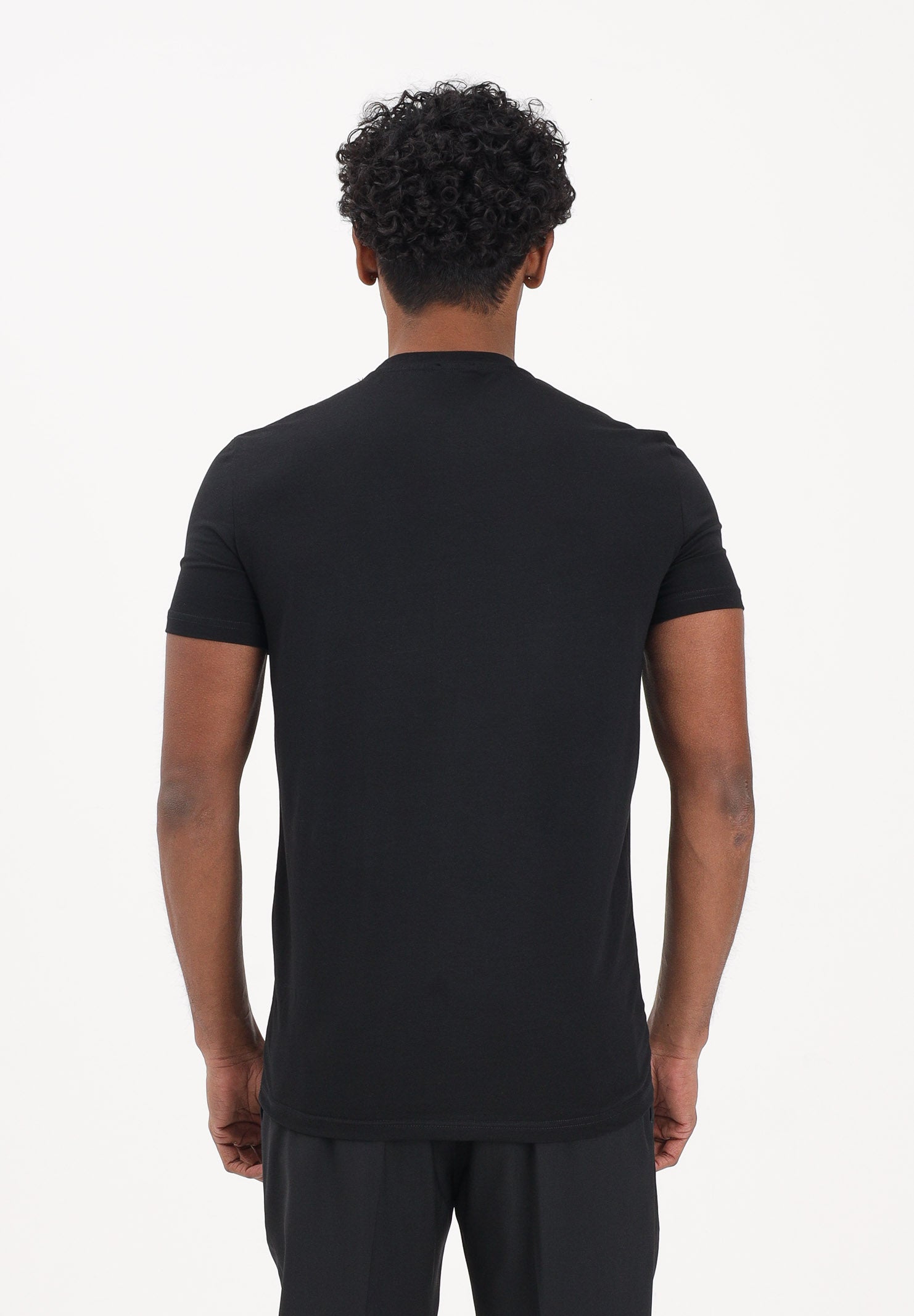 DSQUARED2 T-shirt a manica corta nera da uomo con logo DCX290070 001 DSQUARED2 