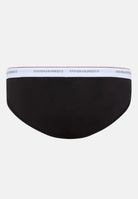 DSQUARED2 Slip (3pz) neri da uomo con fascia elastica logata DCX300060 001 DSQUARED2 