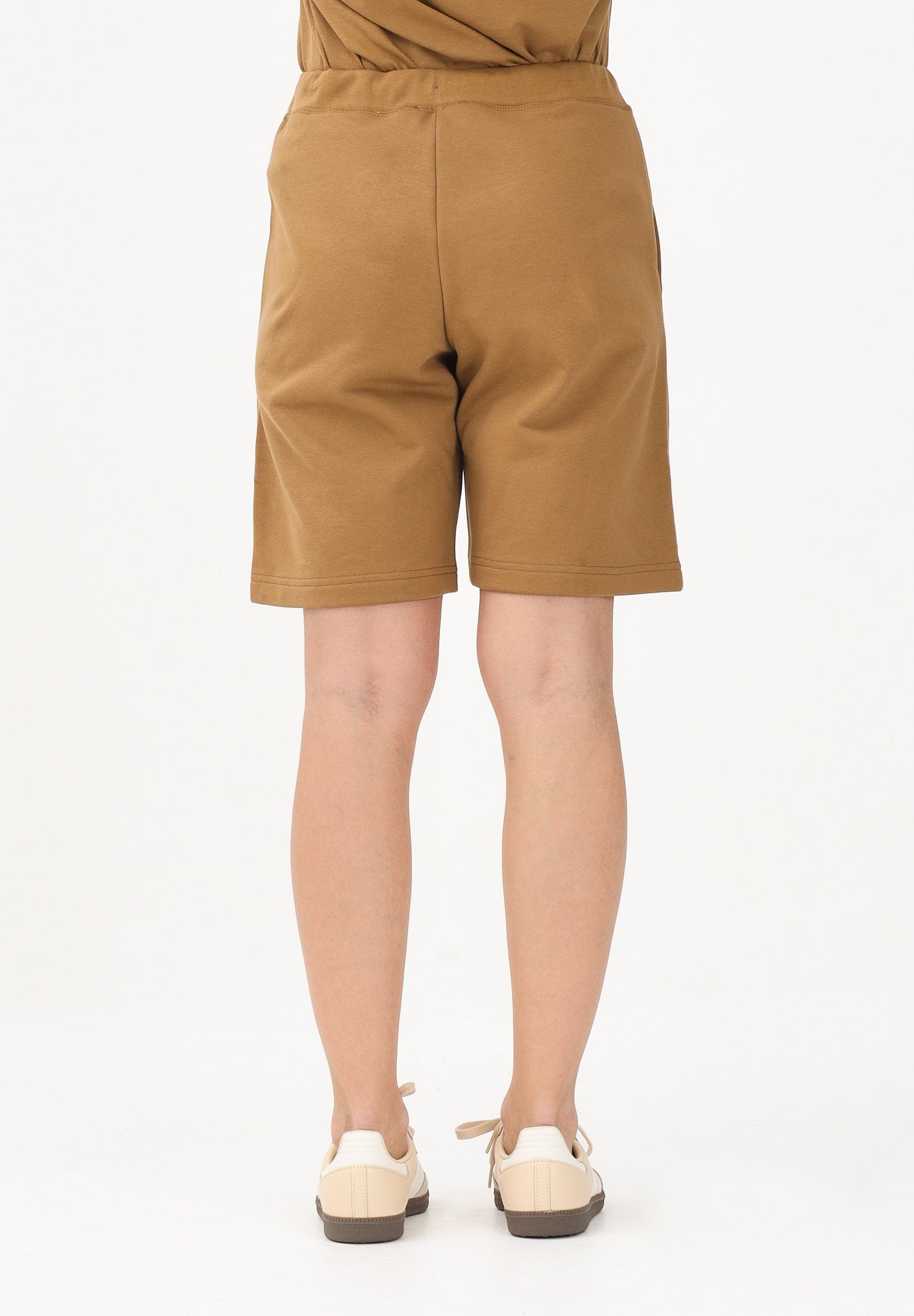 DSQUARED2 Shorts sportivo marrone per donna, ragazzi e bambini con stampa logo DQ2738D0094 DQ730 DSQUARED2 