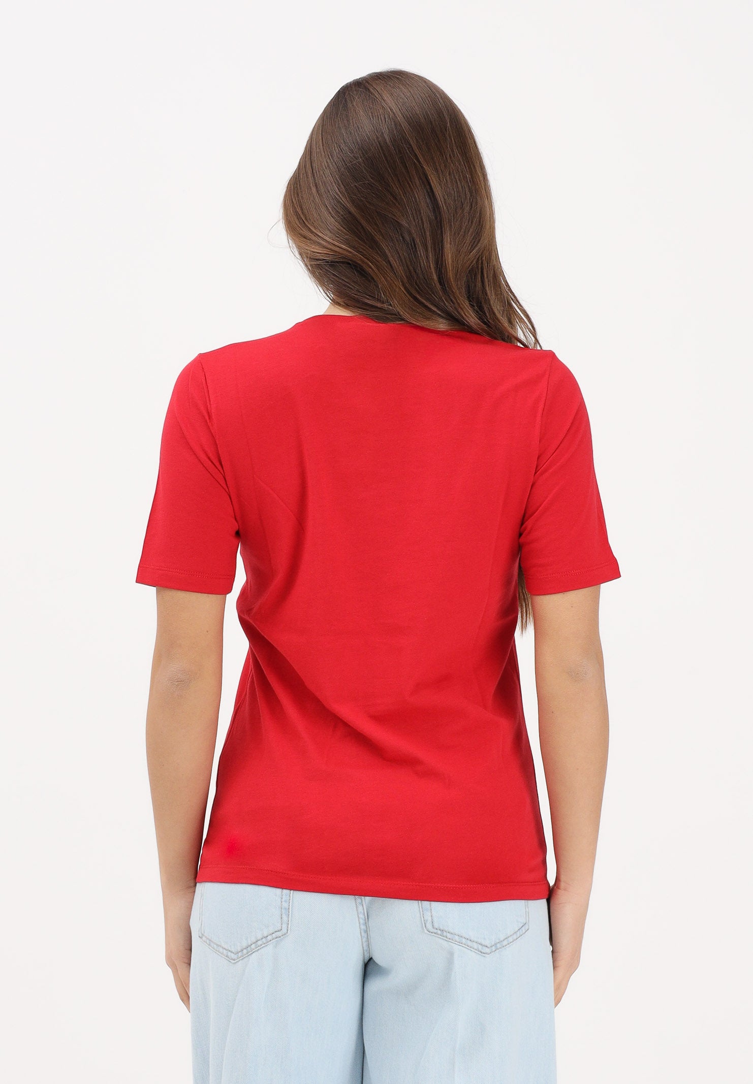 DSQUARED2 T-shirt a manica corta rossa per donna, ragazzi e bambini con logo DQ3158D0AGP DQ401 DSQUARED2 