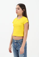 DSQUARED2 T-shirt a manica corta gialla per donna, ragazze e bambine con logo DQ3160D0AGG DQ220 DSQUARED2 
