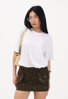 DSQUARED2 T-shirt a manica corta bianca per donna, ragazzi e bambini con logo al collo DQ3161D0AGP DQ100 DSQUARED2 