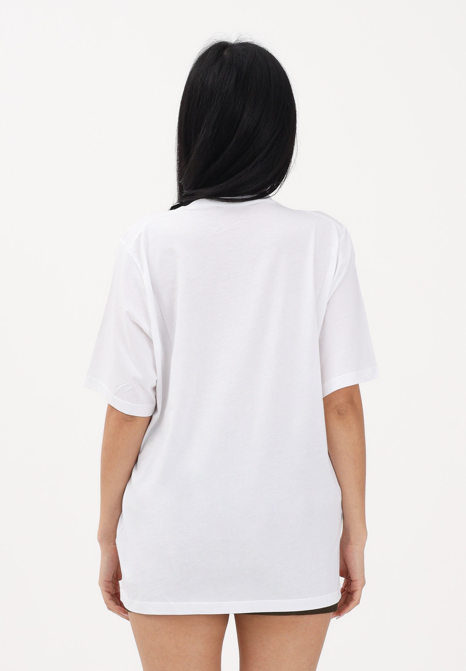 DSQUARED2 T-shirt a manica corta bianca per donna, ragazzi e bambini con logo al collo DQ3161D0AGP DQ100 DSQUARED2 