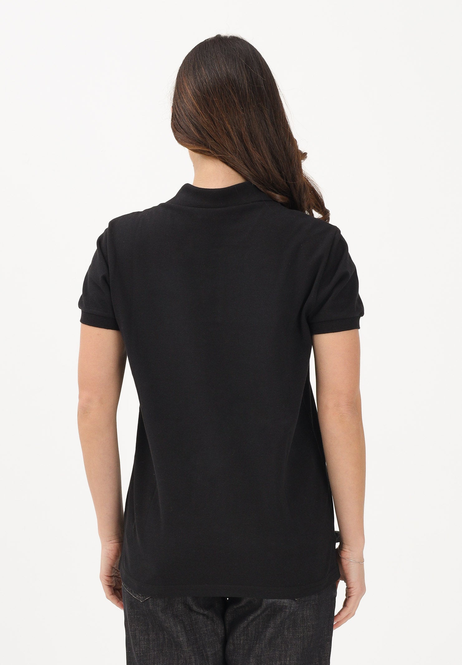 DSQUARED2 Polo a manica corta nera per donna, ragazzi e bambini con logo DQ3175D0AGD DQ900 DSQUARED2 