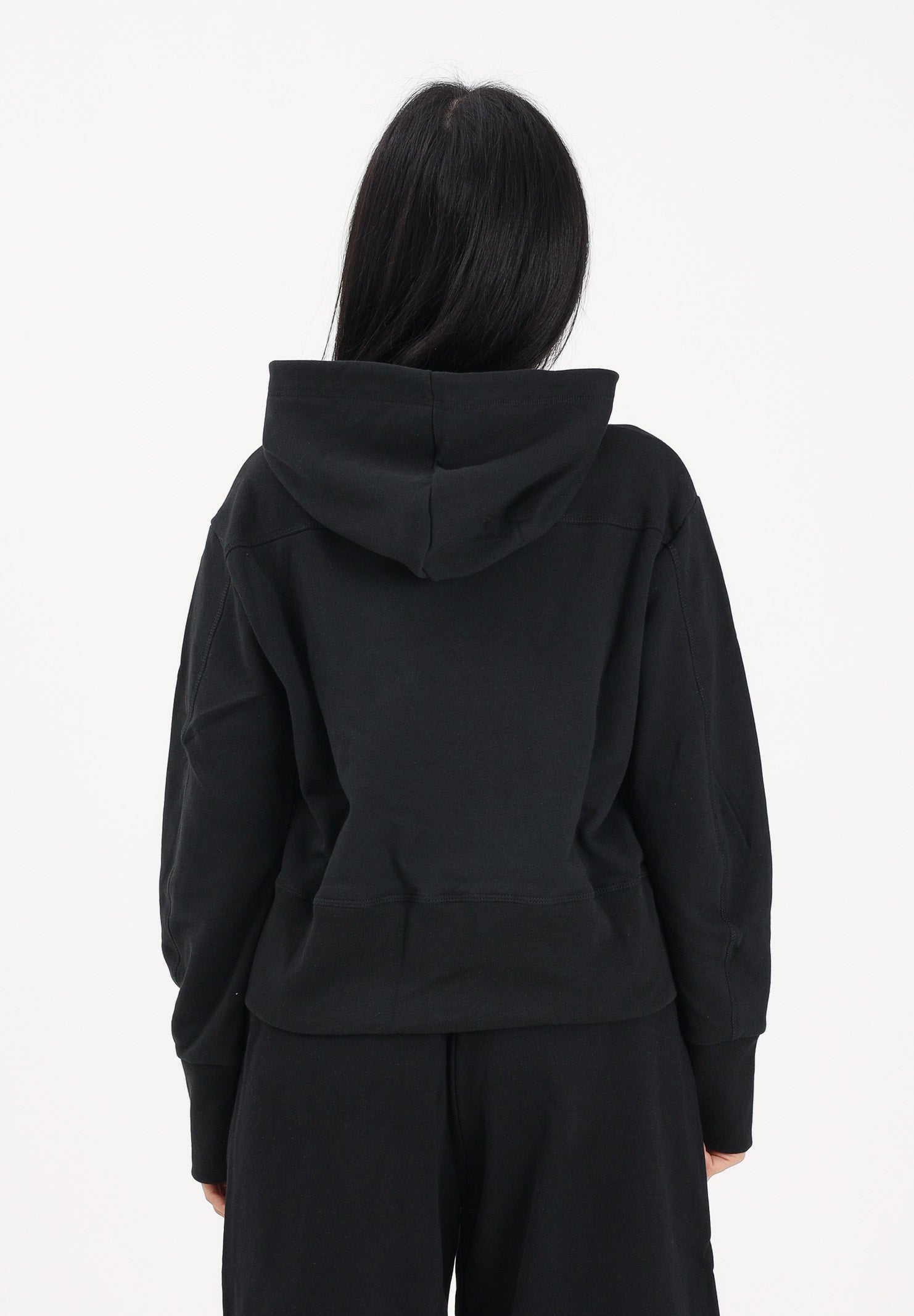 DSQUARED2 Felpa con cappuccio nera per donna, ragazzi e bambini rifinita da logo DQ3179D0AGQ DQ900 DSQUARED2 