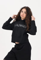 DSQUARED2 Felpa con cappuccio nera per donna, ragazzi e bambini rifinita da logo DQ3179D0AGQ DQ900 DSQUARED2 