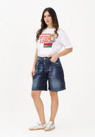 DSQUARED2 Shorts di jeans in denim blu scuro per donna, ragazzi e bambini DQ3212D0AFS DQ01 DSQUARED2 