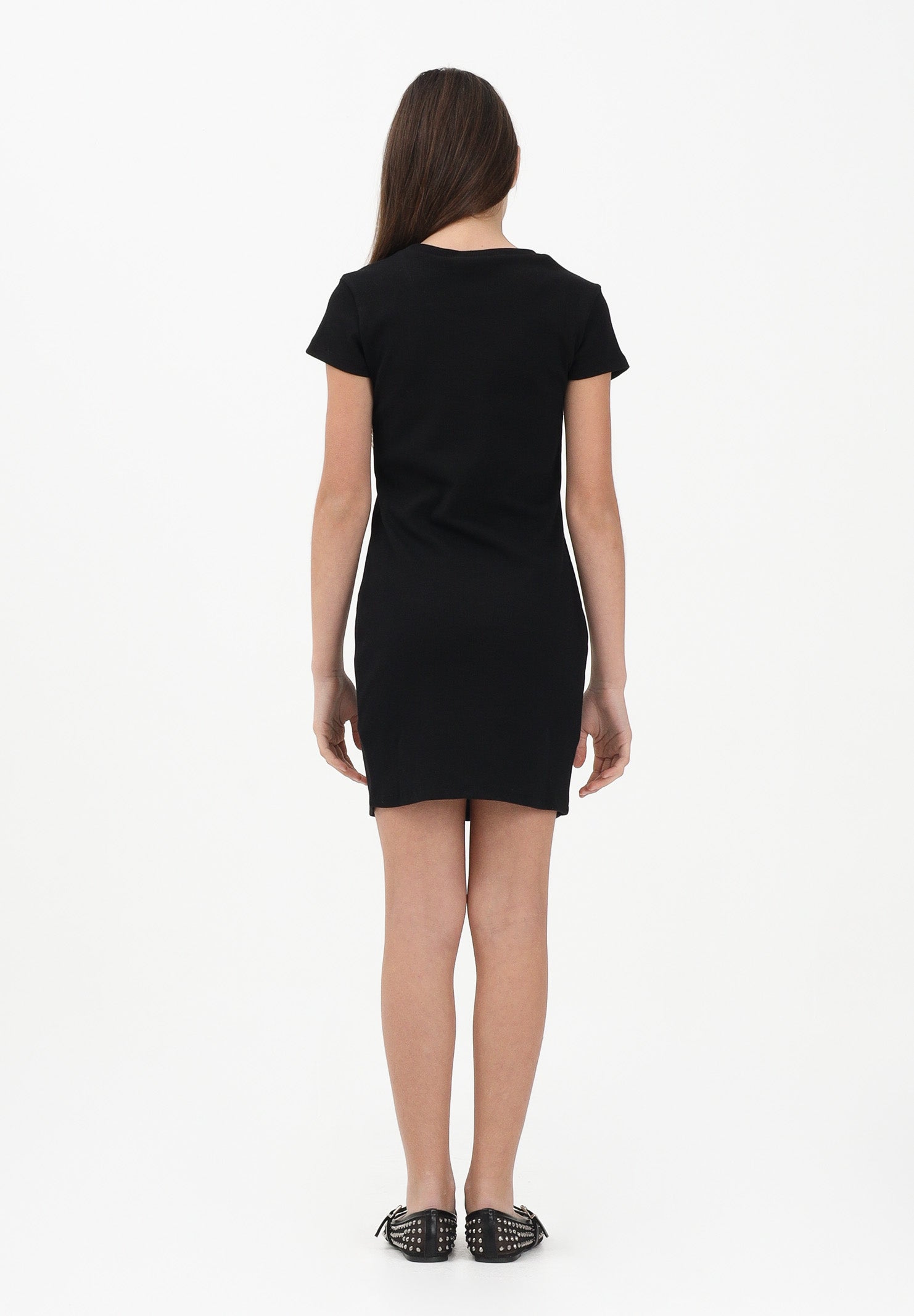 DSQUARED2 Abito corto nero per donna, ragazze e bambine con logo DQ3216D0AGG DQ900 DSQUARED2 