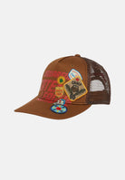 DSQUARED2 Cappello con visiera cammello per uomo e donna con logo e toppe DQ3252D00YT DQ730 DSQUARED2 