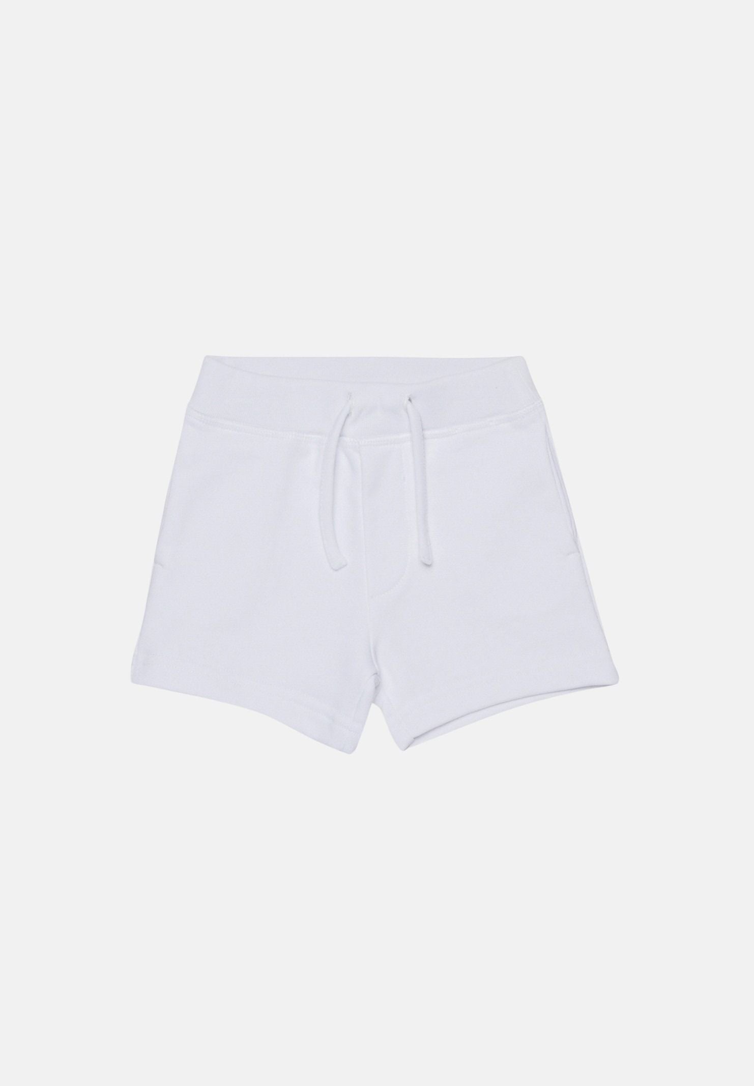 DSQUARED2 Shorts bianco da neonato con stampa sul retro DQ3280D0AGW DQ100 DSQUARED2 