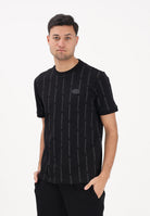 EA7 T-shirt a manica corta nera da uomo con logo all-over 7M001391AF12874 FC039 EA7 