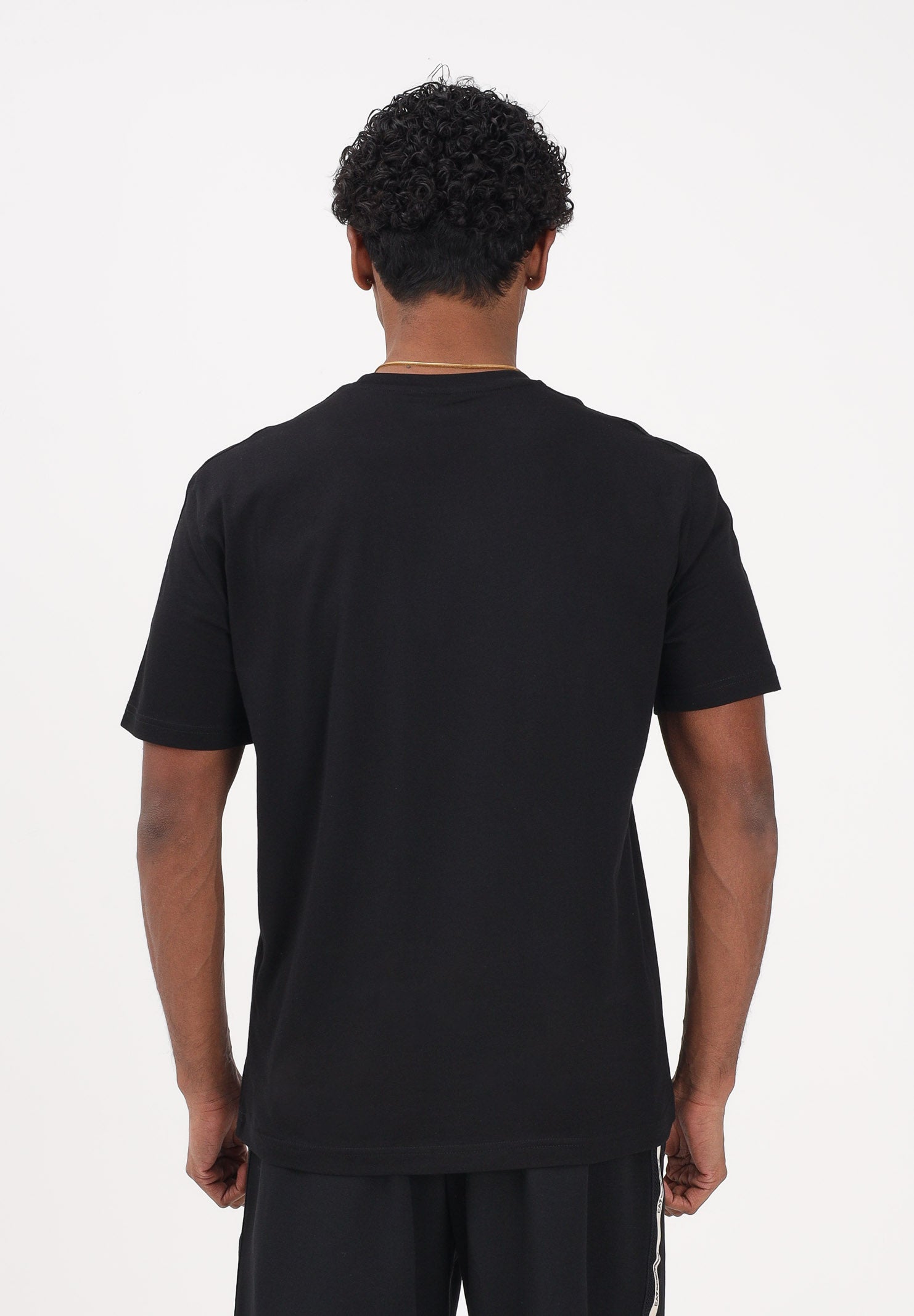 EA7 T-shirt a manica corta nera da uomo con logo 7M001476AF10375 UC001 EA7 