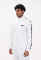 EA7 Felpa con zip bianca da uomo caratterizzata da bande logate a contrasto 7M001479AF12660 U0002 EA7 