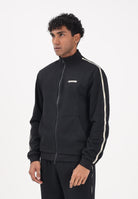 EA7 Felpa con zip nera da uomo caratterizzata da bande logate a contrasto 7M001479AF12660 UC001 EA7 