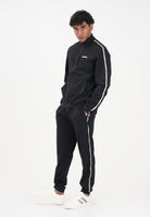 EA7 Pantalone sportivo nero da uomo con banda laterale a contrasto 7M001482AF12660 UC001 EA7 