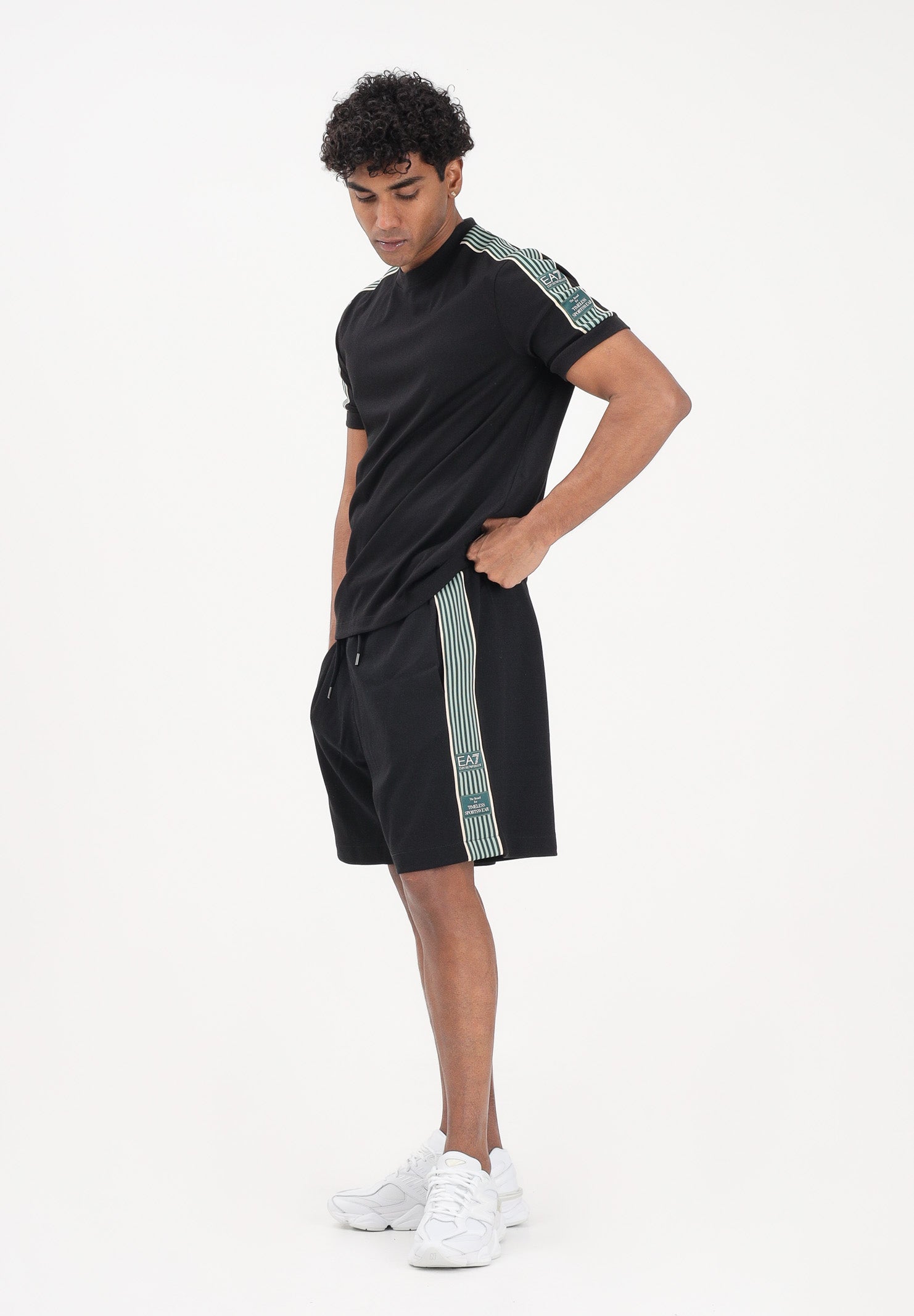 EA7 Shorts sportivo nero da uomo 7M001501AF12660 UC001 EA7 