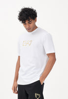 EA7 T-shirt a manica corta bianca da uomo con stampa logo 7M001562AF17789 U0002 EA7 
