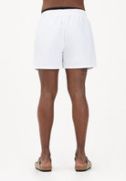 EA7 Shorts mare bianco da uomo con coulisse a contrasto nera 7M001689AF21074 U0002 EA7 