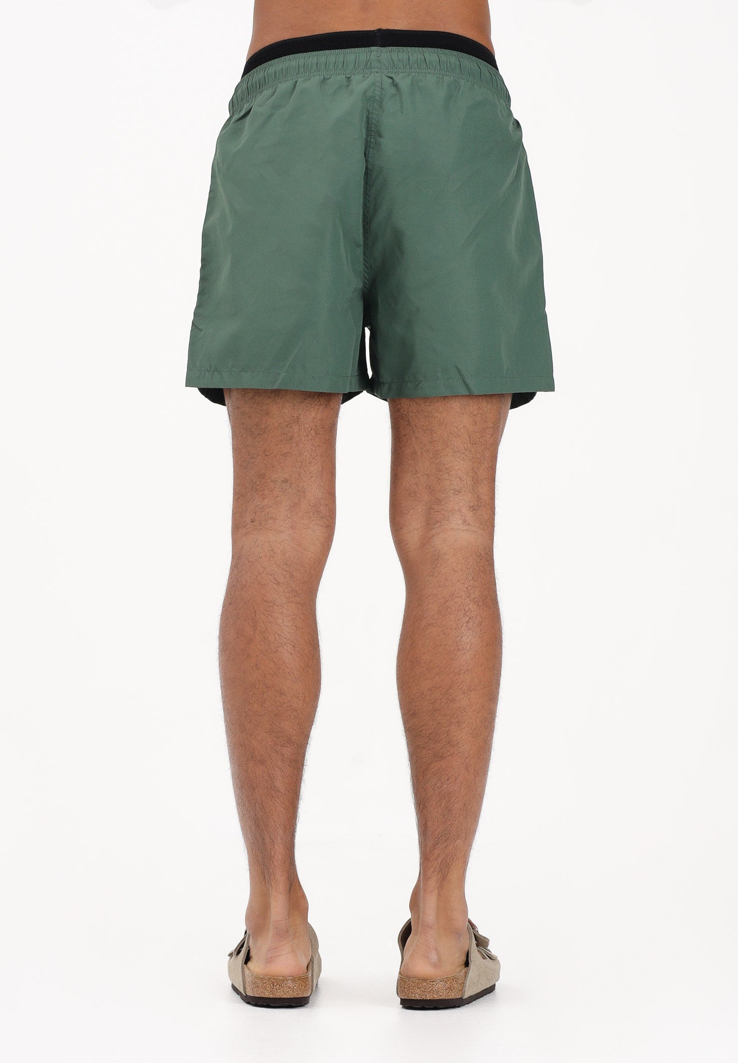 EA7 Shorts mare verde da uomo con coulisse a contrasto nera 7M001689AF21074 U7260 EA7 