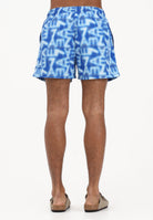 EA7 Shorts mare azzurro da uomo con logo all-over 7M001715AF21250 MB465 EA7 