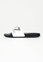 EA7 Ciabatte bianche e nere da uomo con logo 7X000108AF15118 MZ096 EA7 